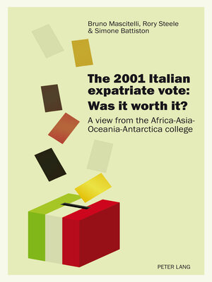 cover image of The 2001 Italian expatriate vote